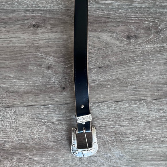 Black Belt with Silver Buckle - Picture 2 of 5